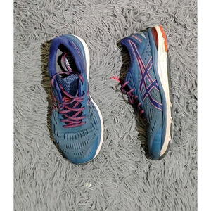 Asics Gel-Cumulus 20 Women Size 10.5 Blue Pink Running Shoes 1012A008